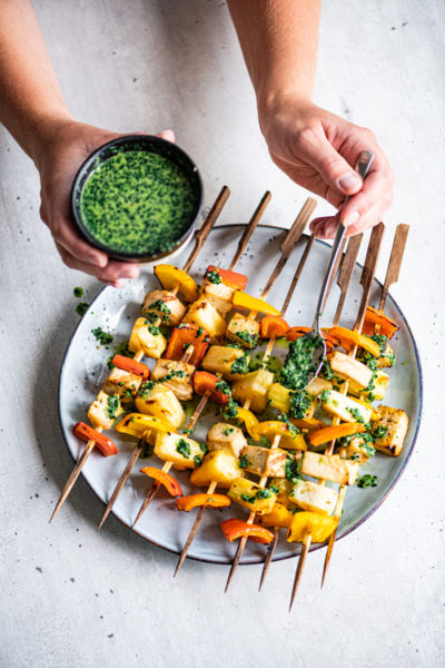 tofu ananas spiesen