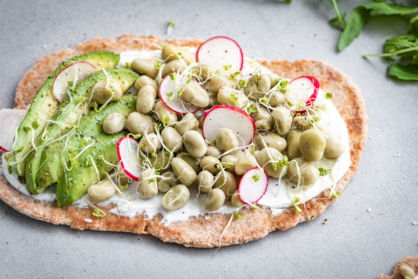 naan broodjes met FAGE Total 5%