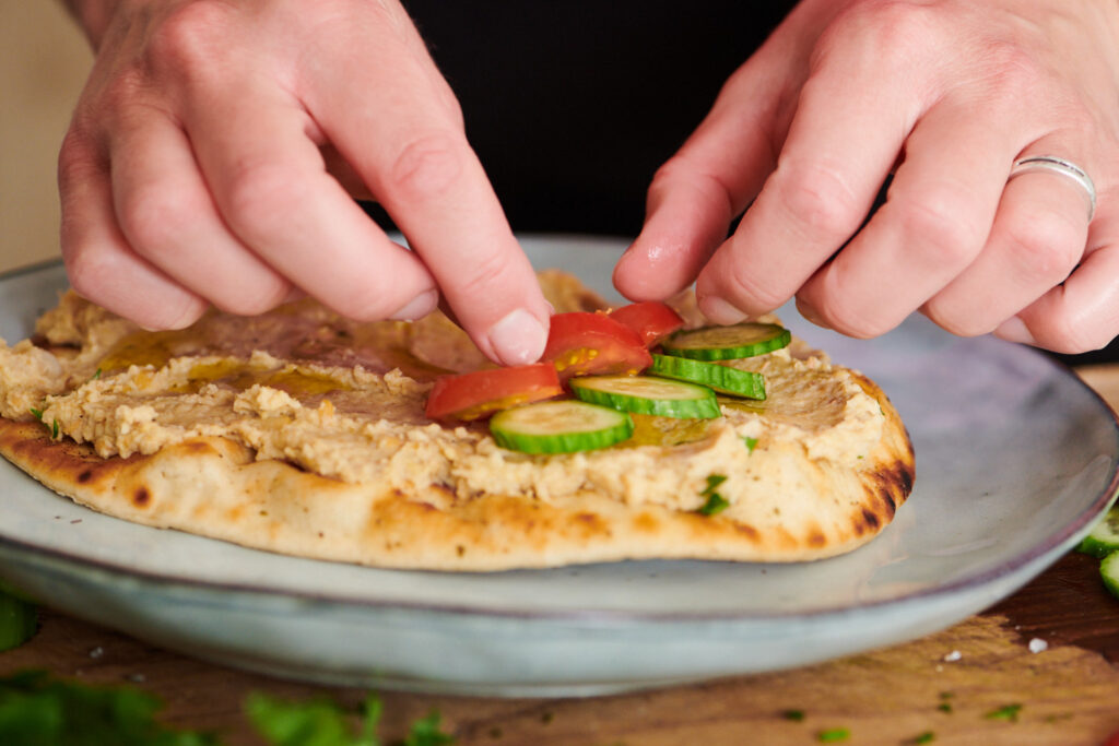 flatbread met bonenspread