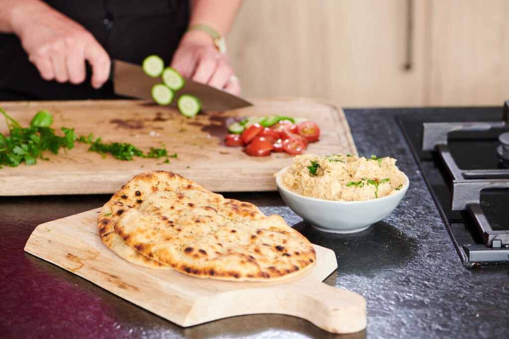 flatbread met bonenspread