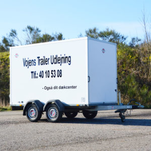 Flytte trailer - Stor boks trailer fra Vojens Trailer udlejning