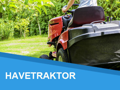 Havetraktor - plæneklipperhotel hos Vojens trailerudlejning