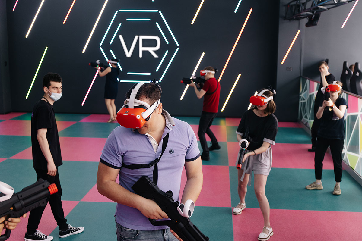 VR LASERTAG , animation réalité virtuelle en Free Roaming