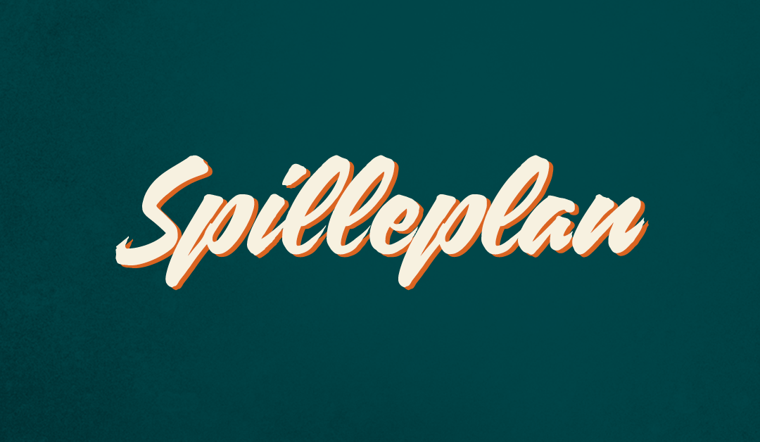 Spillplanen er klar
