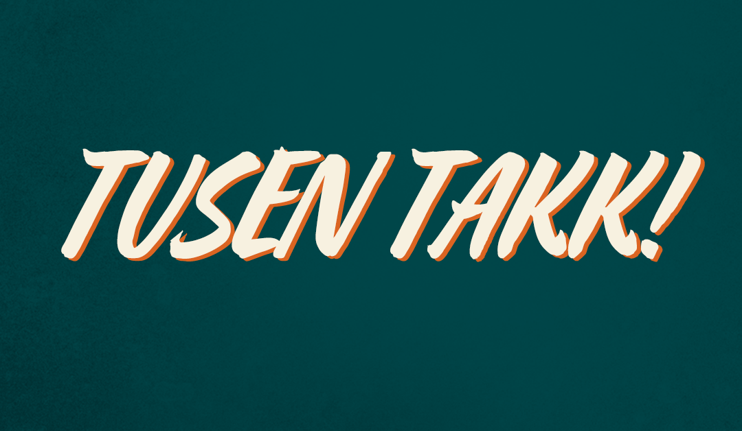 Tusen takk!