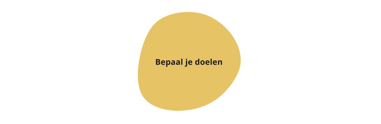 Bepaal je doelen