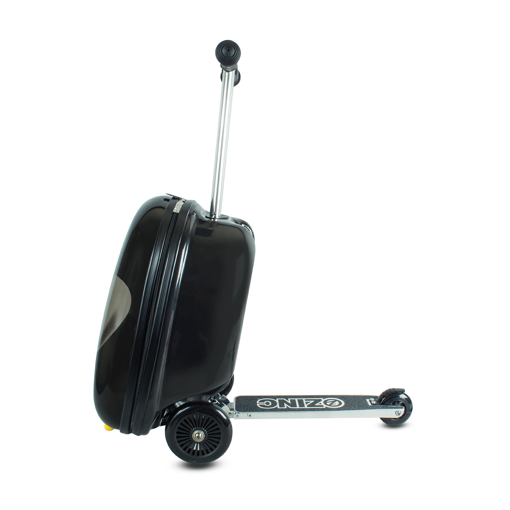 Penguin Sparkcykel | Resväska med pingvin motiv och inbyggd sparkcykel