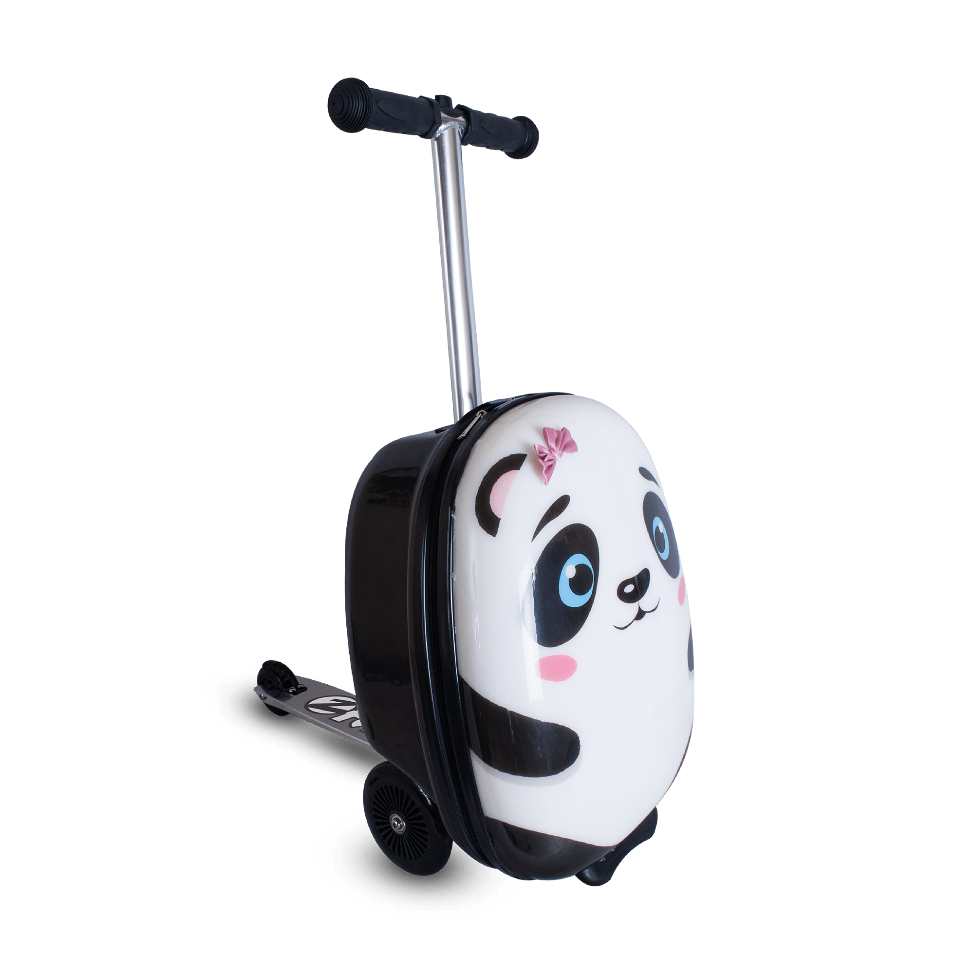 Panda Sparkcykel | Resväska med panda motiv och inbyggd sparkcykel