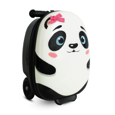 Polly the panda, en tuff väska med sparkcykel