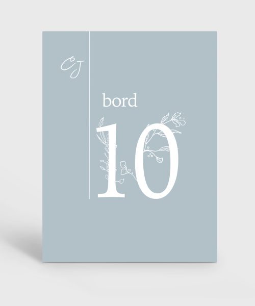 Bryllup 5 - bordnummer