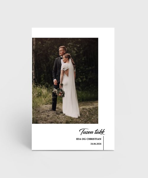 Bryllup 29 - takkekort