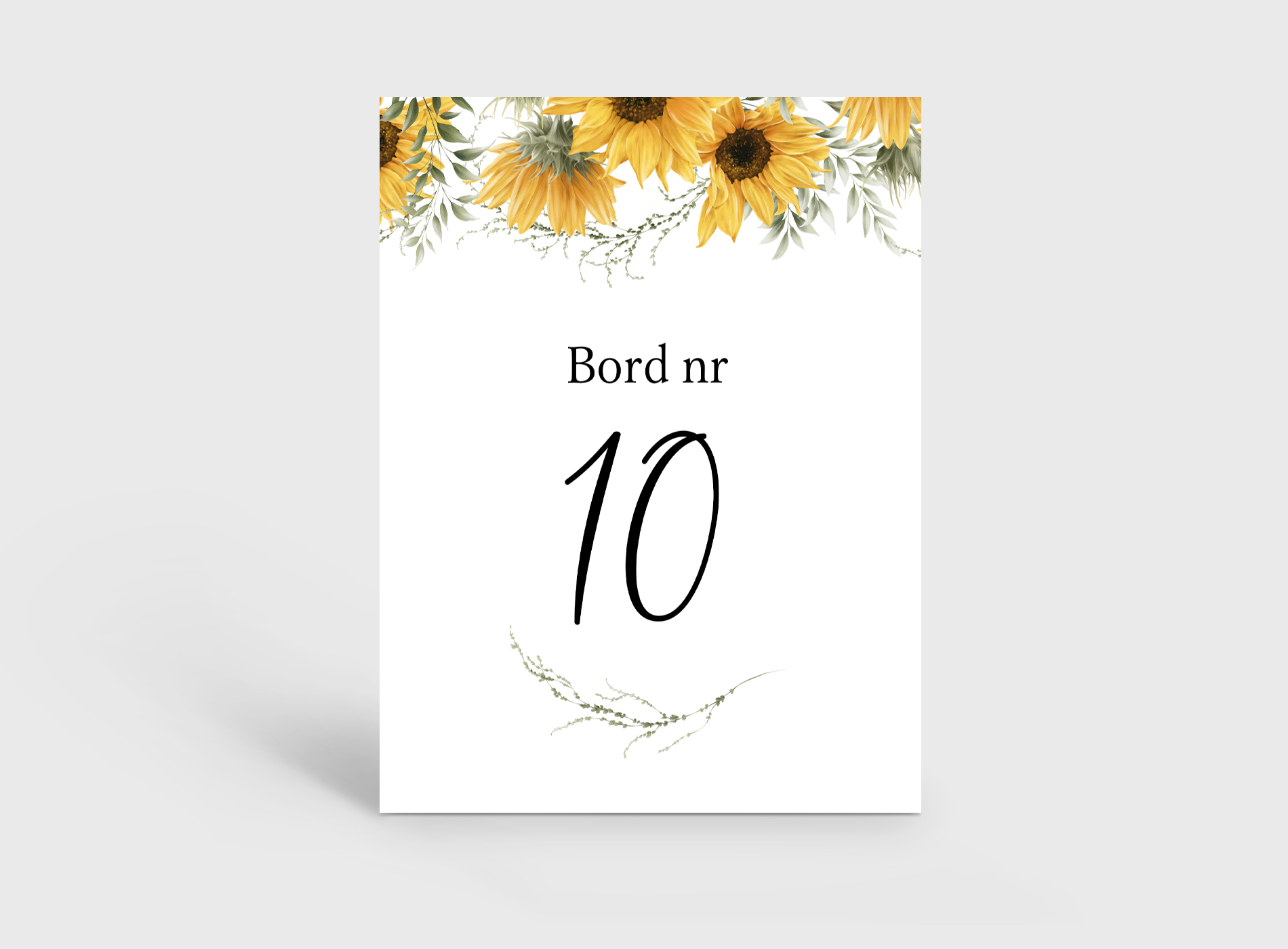Bryllup 42 - bordnummer