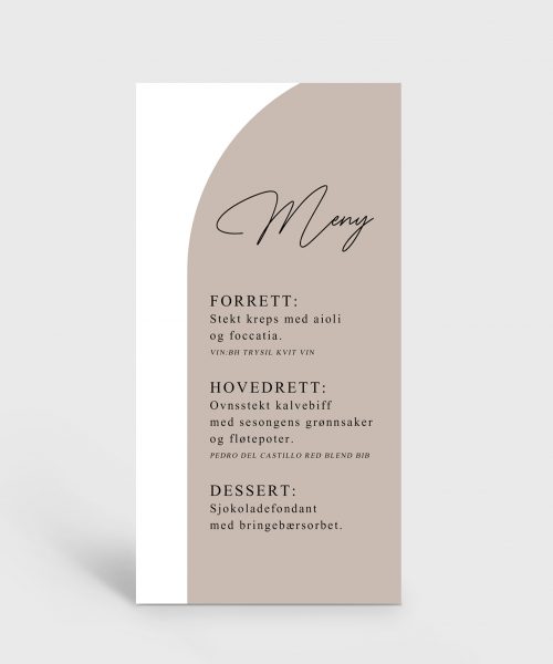 Meny bryllup bue