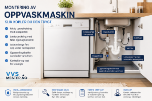 Montere oppvaskmaskin