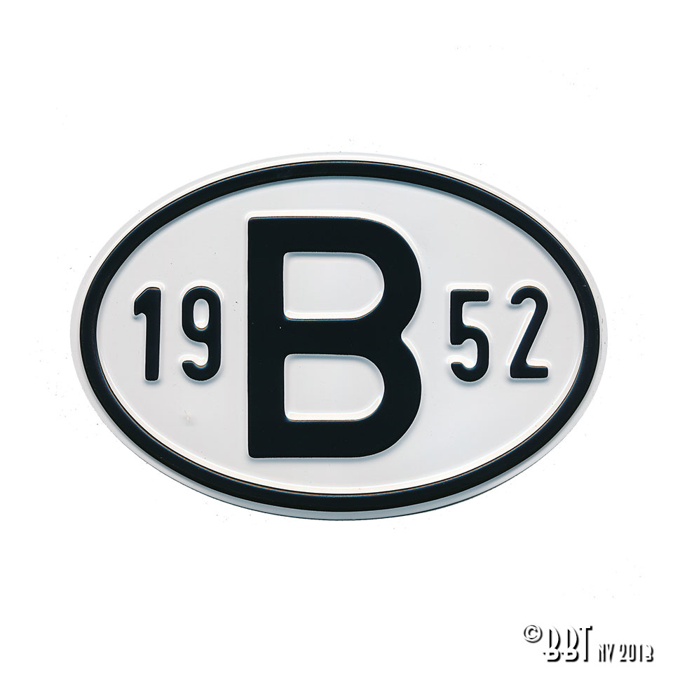 Emblem/Skyltar Skylt B 1953 www.vwdelar.se