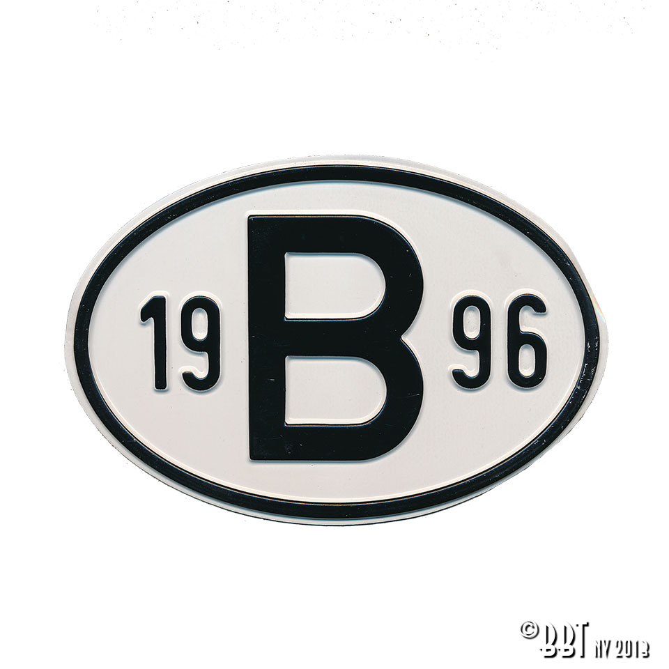 Emblem/Skyltar Skylt B 1965 www.vwdelar.se