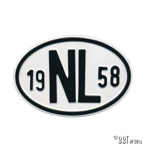 Emblem/Skyltar Skylt NL 1958 www.vwdelar.se