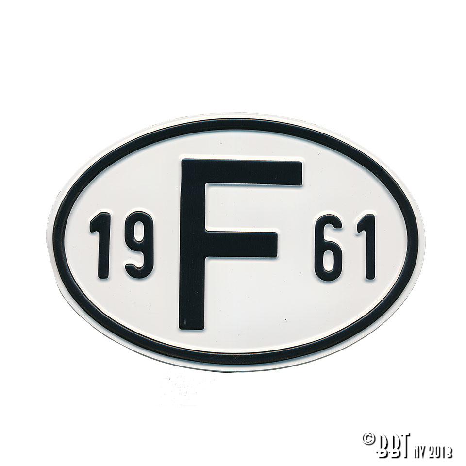 Emblem/Skyltar Skylt F 1954 www.vwdelar.se