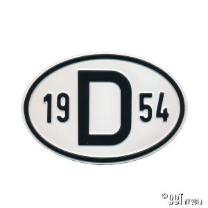 Emblem/Skyltar Skylt D 1954 www.vwdelar.se