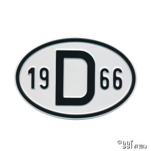 Emblem/Skyltar Tecken D 1966 www.vwdelar.se