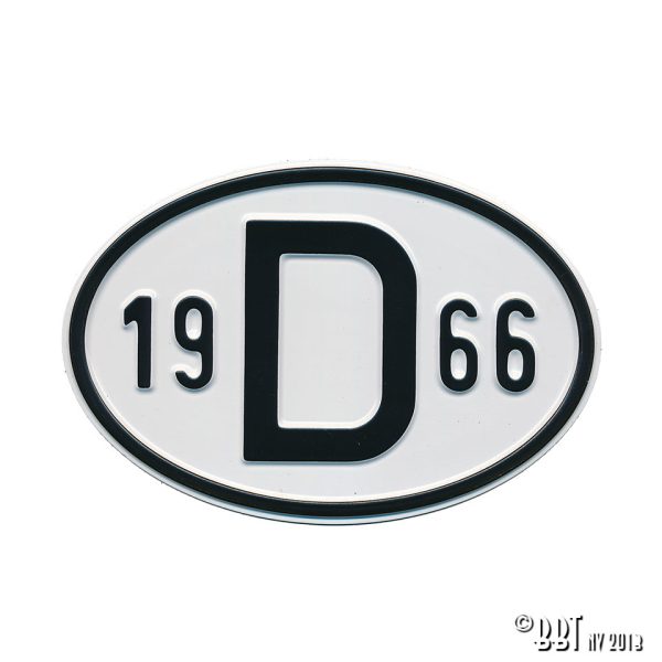 Emblem/Skyltar Tecken D 1966 www.vwdelar.se