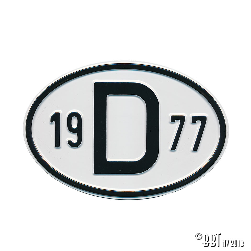 Emblem/Skyltar Skylt F 1962 www.vwdelar.se