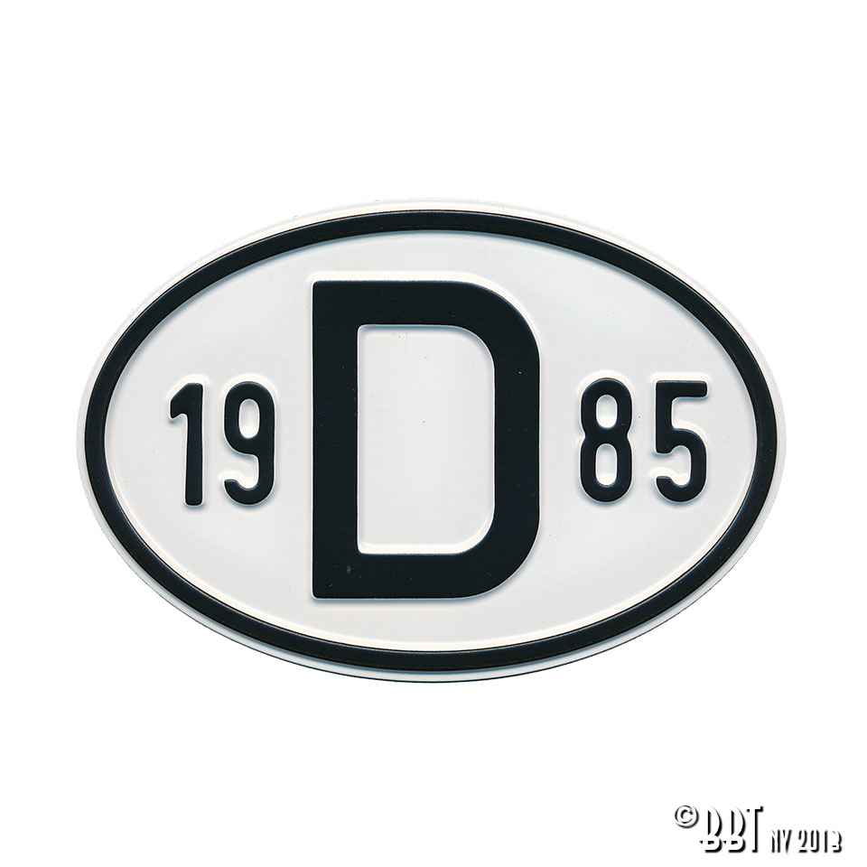 Emblem/Skyltar Skylt D 1959 www.vwdelar.se