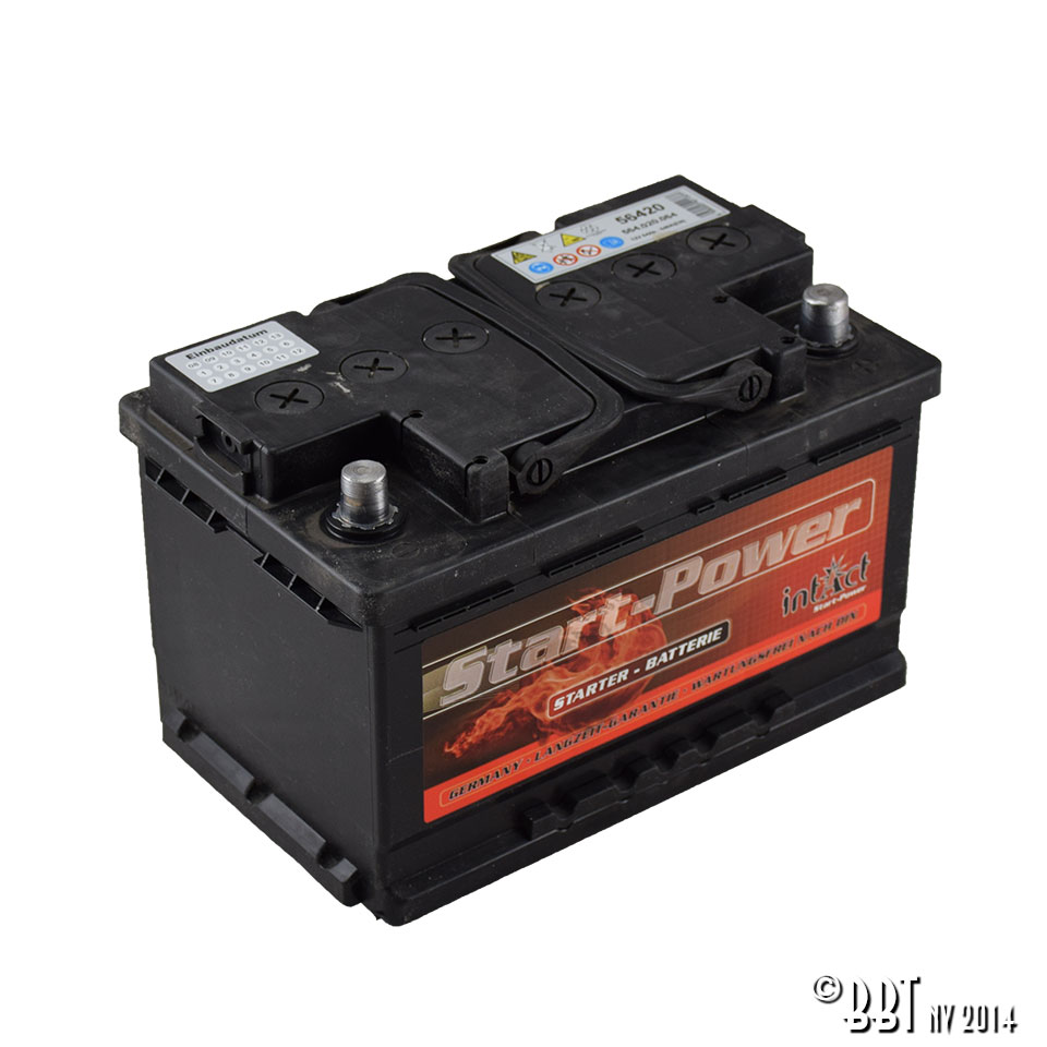 Batterier & Tillbehör Batteri 6V, 84 Ah, utan syra (L 224 x B 173 x H 220) www.vwdelar.se