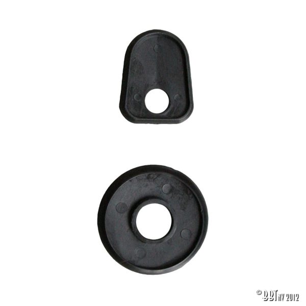 Gummilister Fronthuv handtag gummi, topp och botten, svart www.vwdelar.se