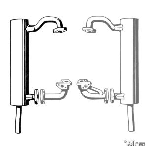 Avgassystem Ljuddämpare, vänster www.vwdelar.se