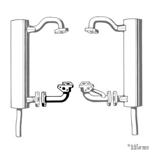 Avgassystem Avgasrör, Anslut utloppsdelen av cylindern 4 med vänster avgasrör www.vwdelar.se