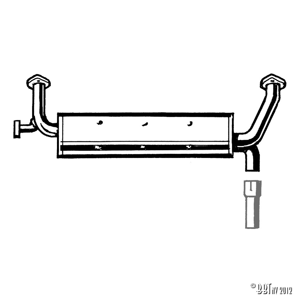 Avgassystem Ljuddämpare (med Tüv) www.vwdelar.se