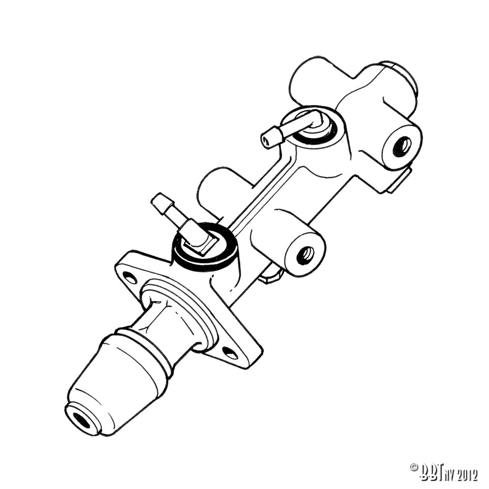 Bromssystem Huvudbromscylinder 17 mm enkelkrets www.vwdelar.se