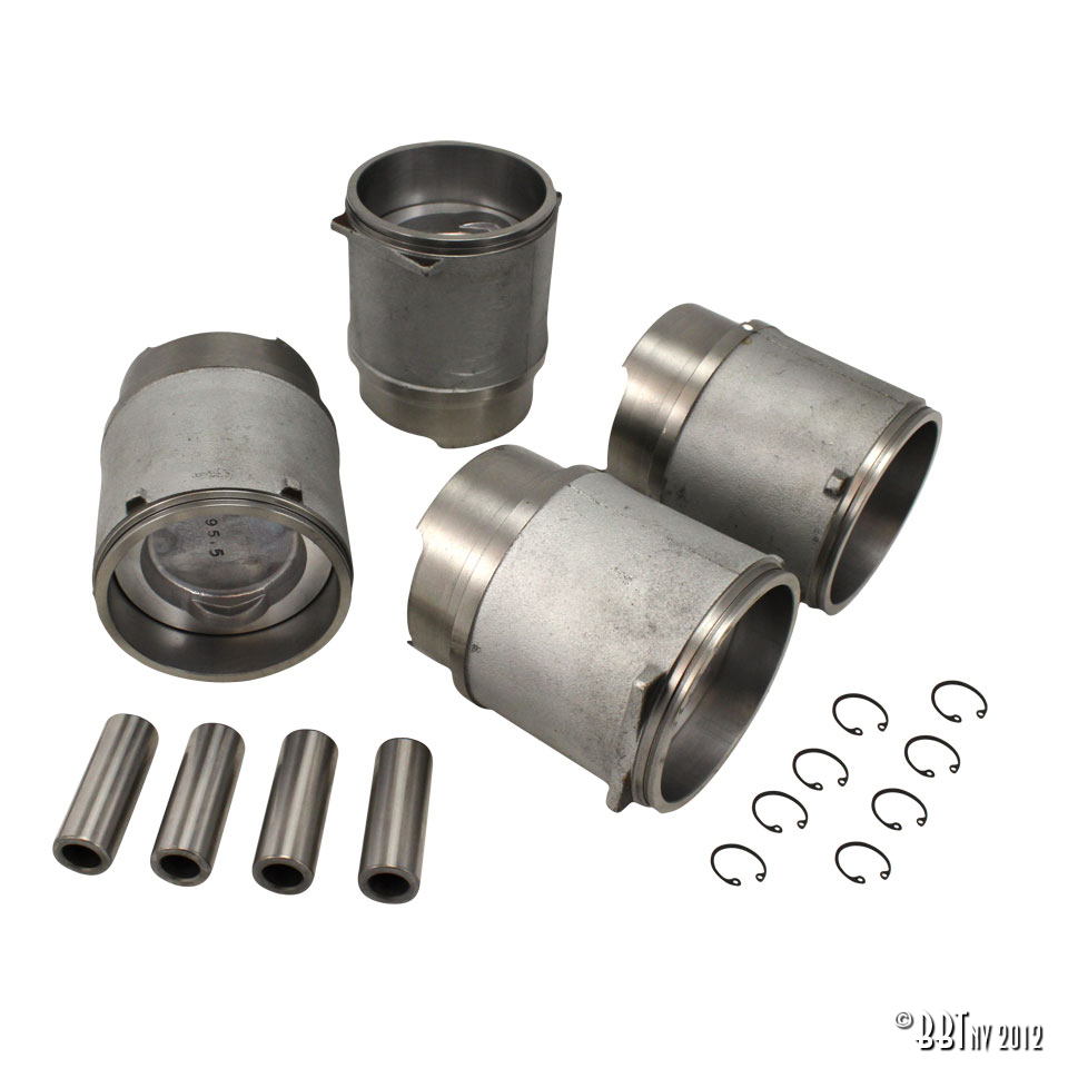 Cylinder/Kolvsats Kolv och cylindersats 30 DIN HP (36 SAE) – 80x64mm 1286cc – (4st) – AA-prestanda www.vwdelar.se