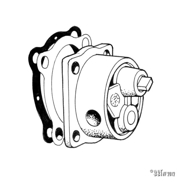 Motor Oljepump lager stil, Aluminium, Schadek www.vwdelar.se