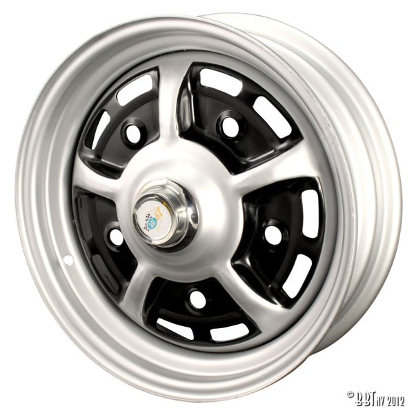 Fälgar Fälg, BBT Sprintstar Grey/black,15 x 4.5,5 lug (5×205),ET +25 www.vwdelar.se