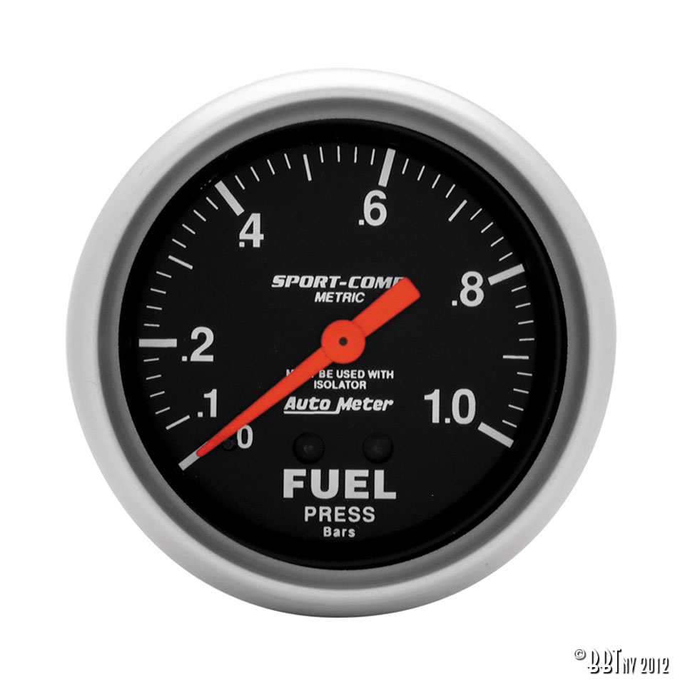 Elektronik Revolutionsräknare Autometer, Sport Comp, 10.000 varv / minut, strömbrytare + upprepningsminne, Ø 5 tum (125 mm) www.vwdelar.se