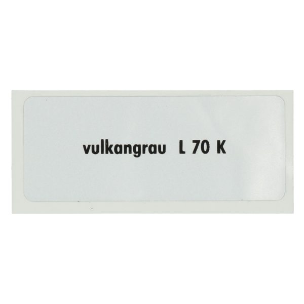 Dekaler Klistermärke L 70 K, Vulcan grå www.vwdelar.se