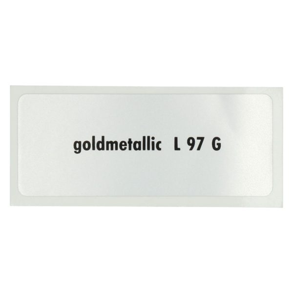 Dekaler Klistermärke L 97 G, guld metallisk www.vwdelar.se