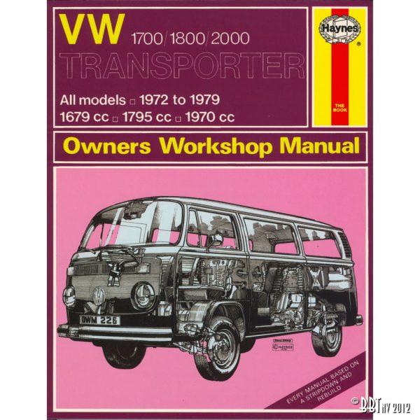 Böcker VW 1700/1800/2000 Transporter Manual, engelska, J.H. Haynes www.vwdelar.se