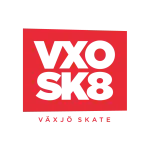 Växjö skate röd transparent bakgrund logga