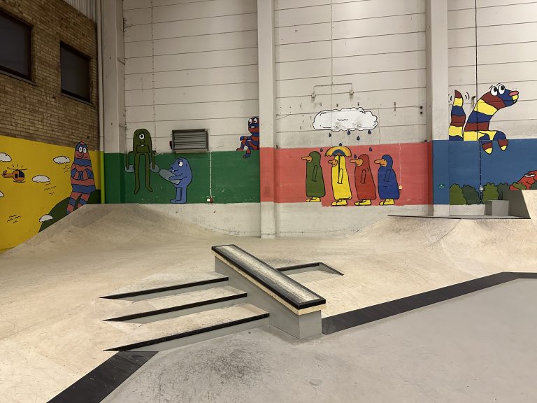 Fläkten Skatehall ramp trappa