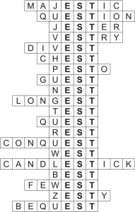 words containing puzzle solution