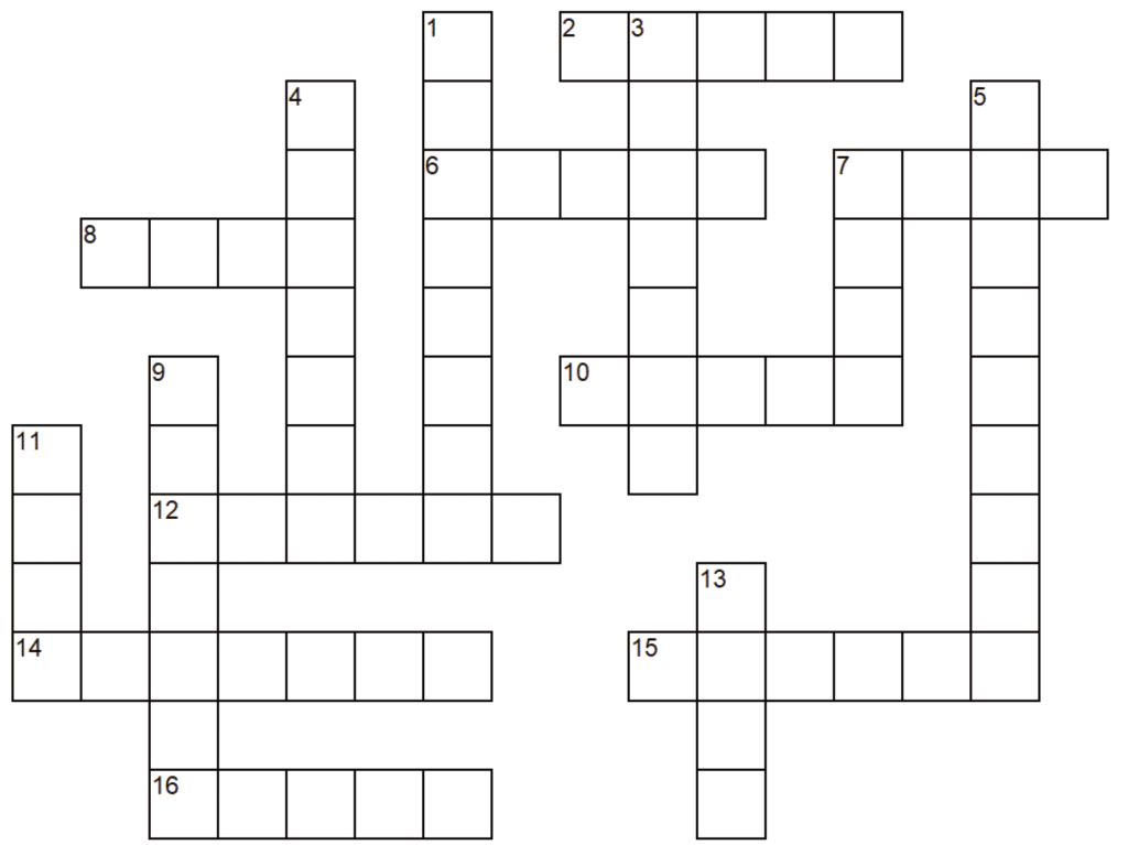 crossword puzzle