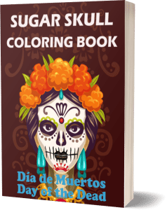 sugar skulls colouring book for adults and teenagers