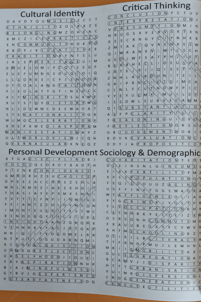 Word Search for Advanced English Language Learners