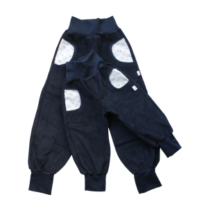 Cordhose Luri dunkelblau mit Fischen