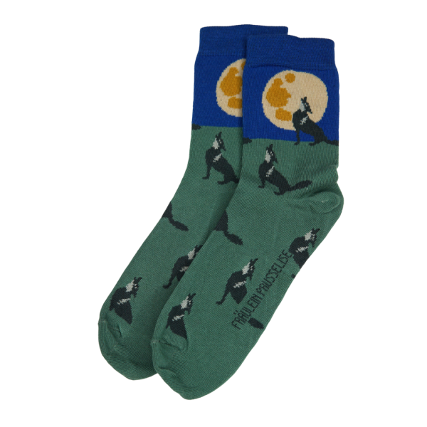 Bio Socken heulender Wolf