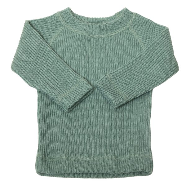 Pullover aus Merinowolle, mint