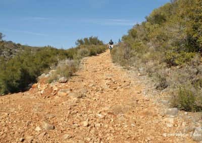 Wandeltrack, Losliggende stenen, weids uitzicht